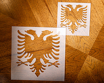 Albanian Eagle Baking Stencil